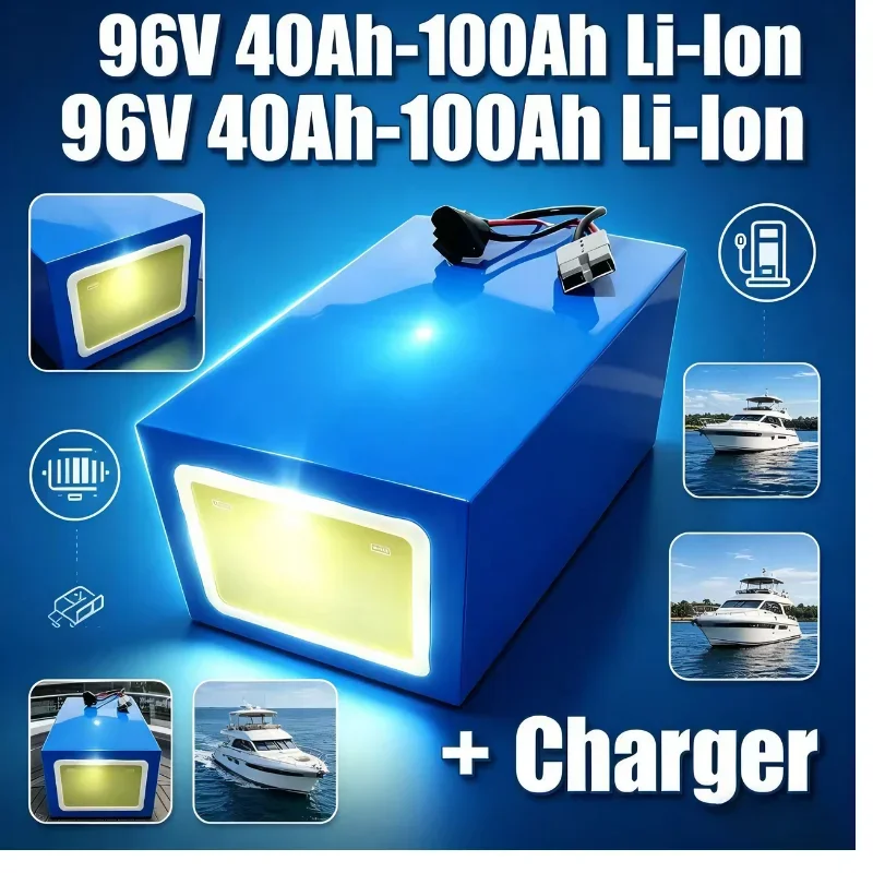 

Литий-ионный аккумулятор 96В 40Ач 50Ач 80Ач 100Ач, с Bluetooth BMS и мониторингом через приложение, элементы класса А, 6000+ циклов глубокого разряда, для погрузчиков, C