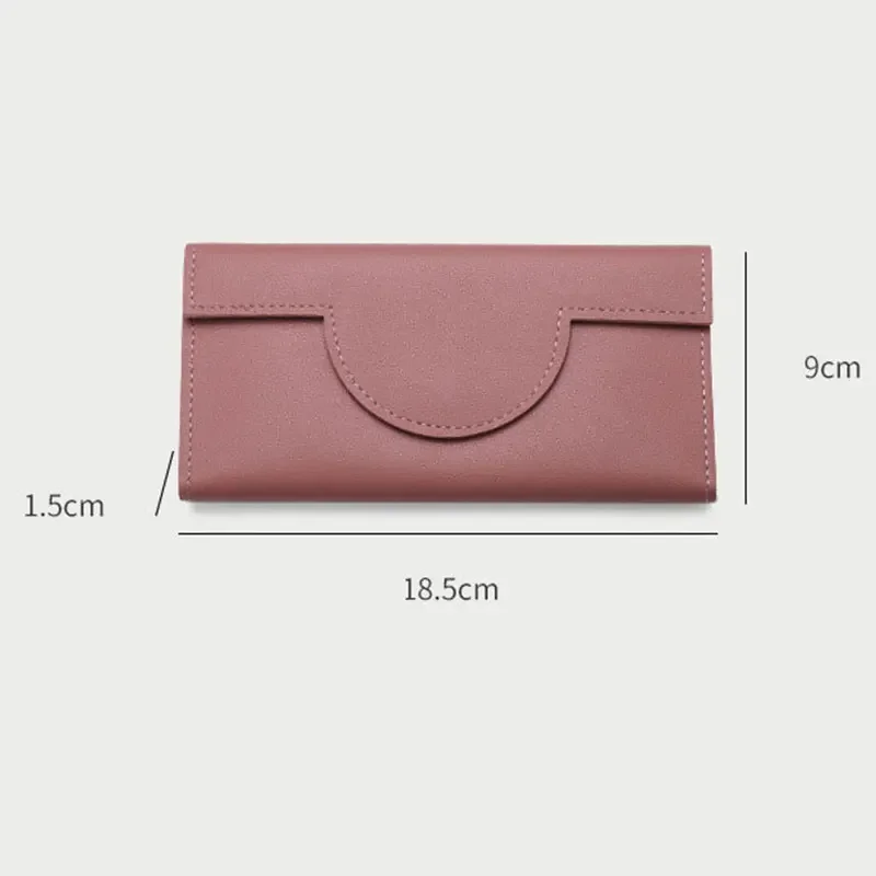 Women's Wallet New Fashion Quality Long Wallet Soft Leather Wallet Korean Version High Capacity Handheld Bag Card Bag