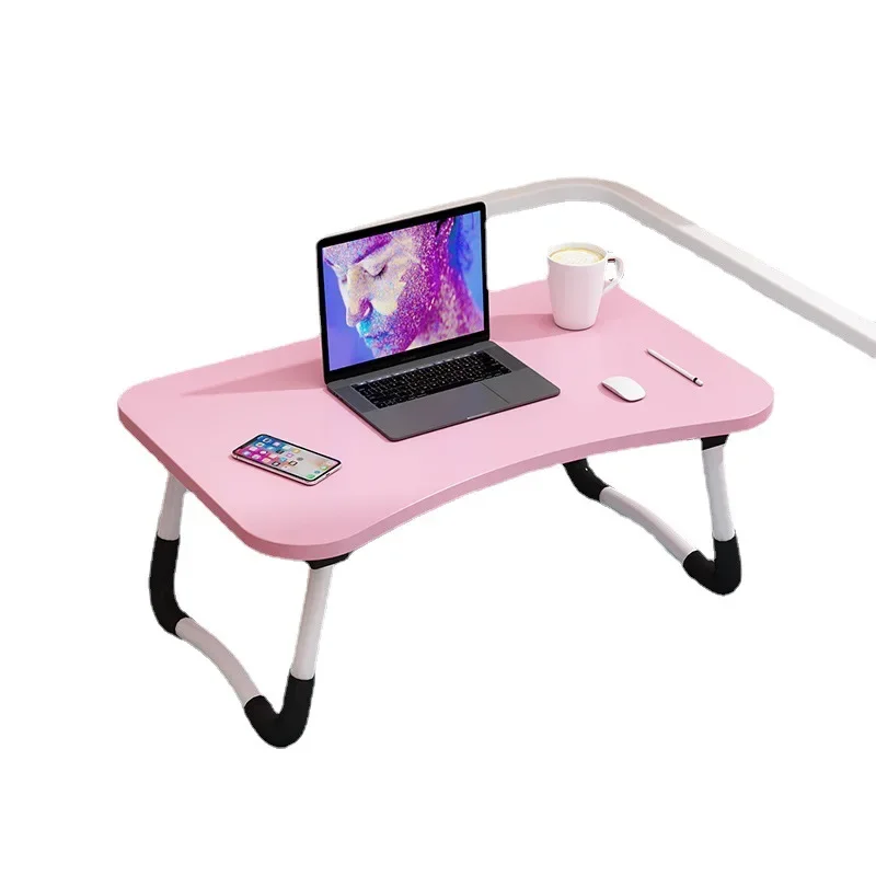 Home Furniture Folding Computer Desk, Multifunctional Folding Table for Bed, Lazy Student Dormitory Small Table