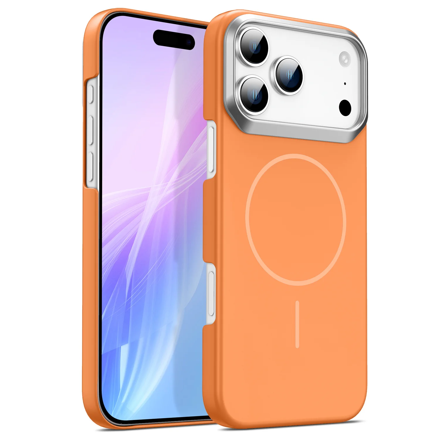 Für Magsafe IPhone 17 Pro16 15 14 13 12 11 Plus Pro Max Magnetische stoßfeste Abdeckung Matte PC Orange Farbe Magnetische Hülle