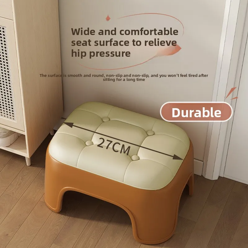 Living room plastic low stool small Mazar simple coffee table bench household stackable door shoe changing stool