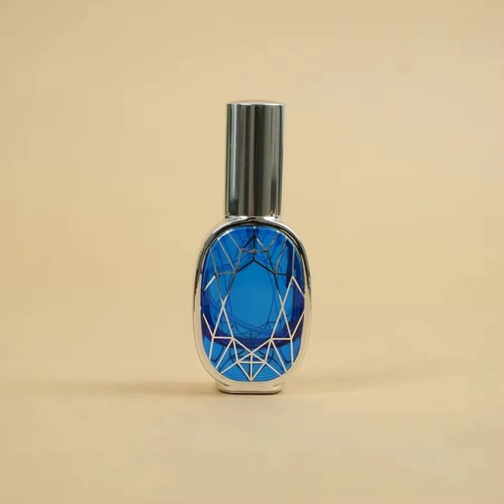 10ml Perfume Spray Bottle Empty Bottle Pump Spray Design Glass Perfume Bottle Glass Geometric Pattern Travel Cosmetic Bottle