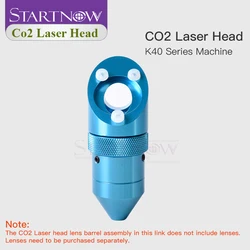 CO2 Laser Head With Air-assist Connect for K40 Series Laser Engraving Machine Lens Dia 12mm Focusing Length 50.8mm Mirror 20mm