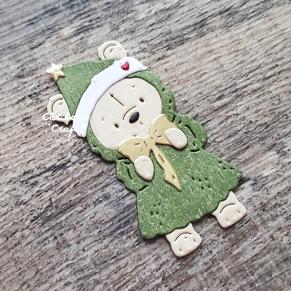 Catlove Niedliche Weihnachtstiere Metall-Stanzformen Scrapbooking-Schablone Stanzwerkzeug für Kartenherstellung DIY-Handwerk Prägung Neue Stanzformen – Detail 27