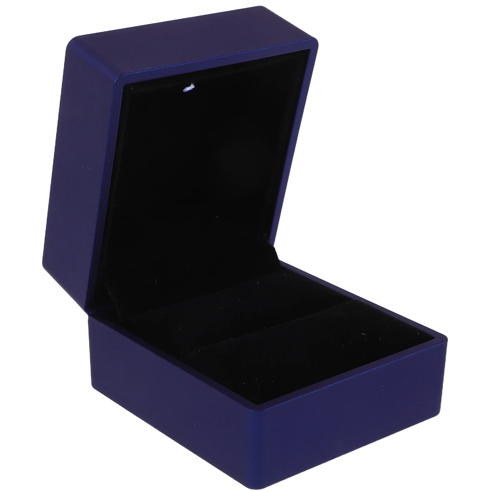 

Glowing Ring Jewelry Box Jewlery Holder Rings Display Tray Storage Showcase Ornament LED Display for Selling Plastic Showcase