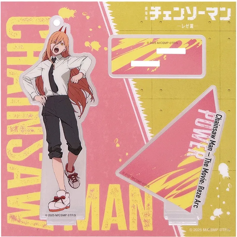 Novo denji pochita makima hayakawa aki power cosplay ornamentos acrílicos anime motosserra homem suporte figura fãs presentes 15cm