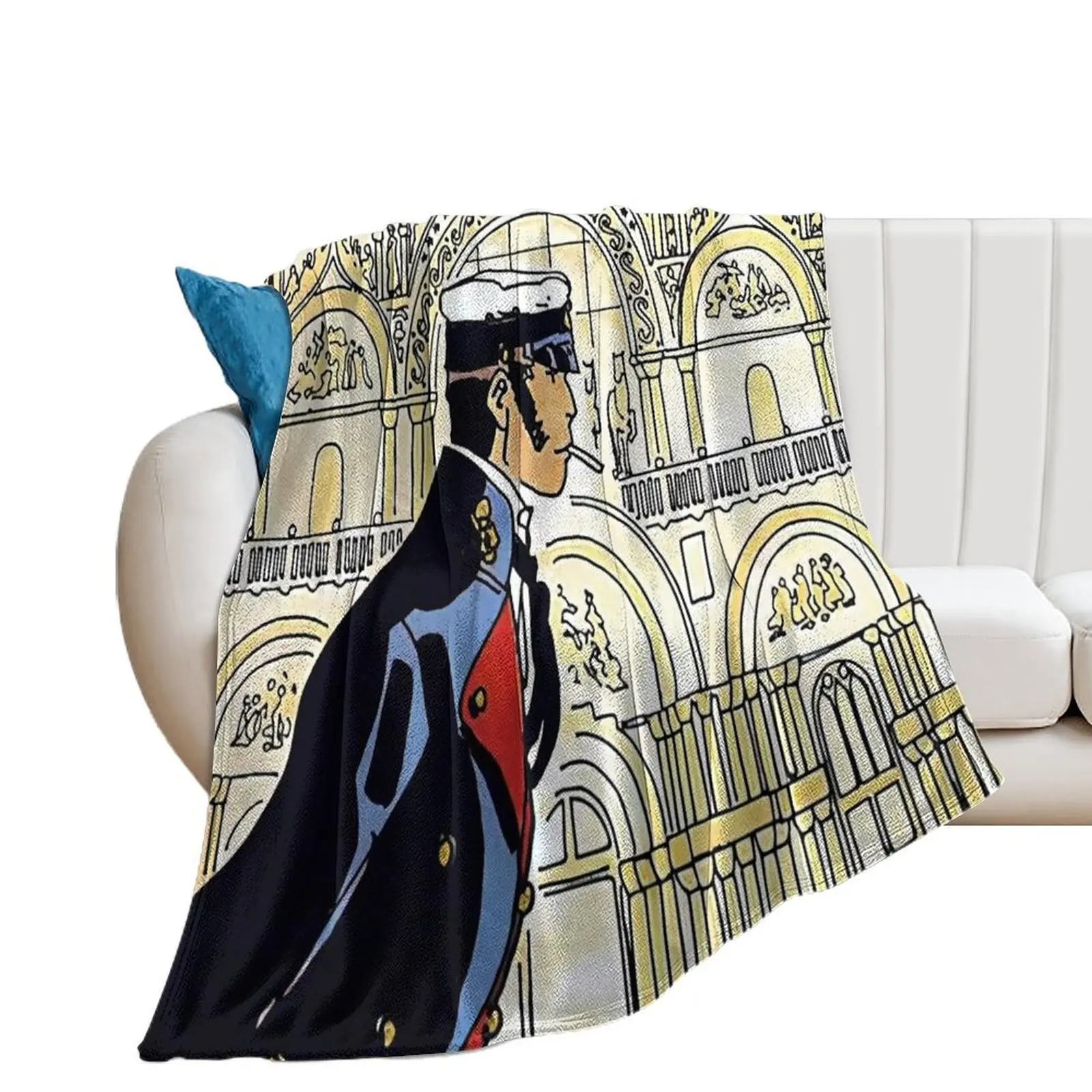 

Corto Maltese in Venice Throw Blanket anime Hairy Blankets