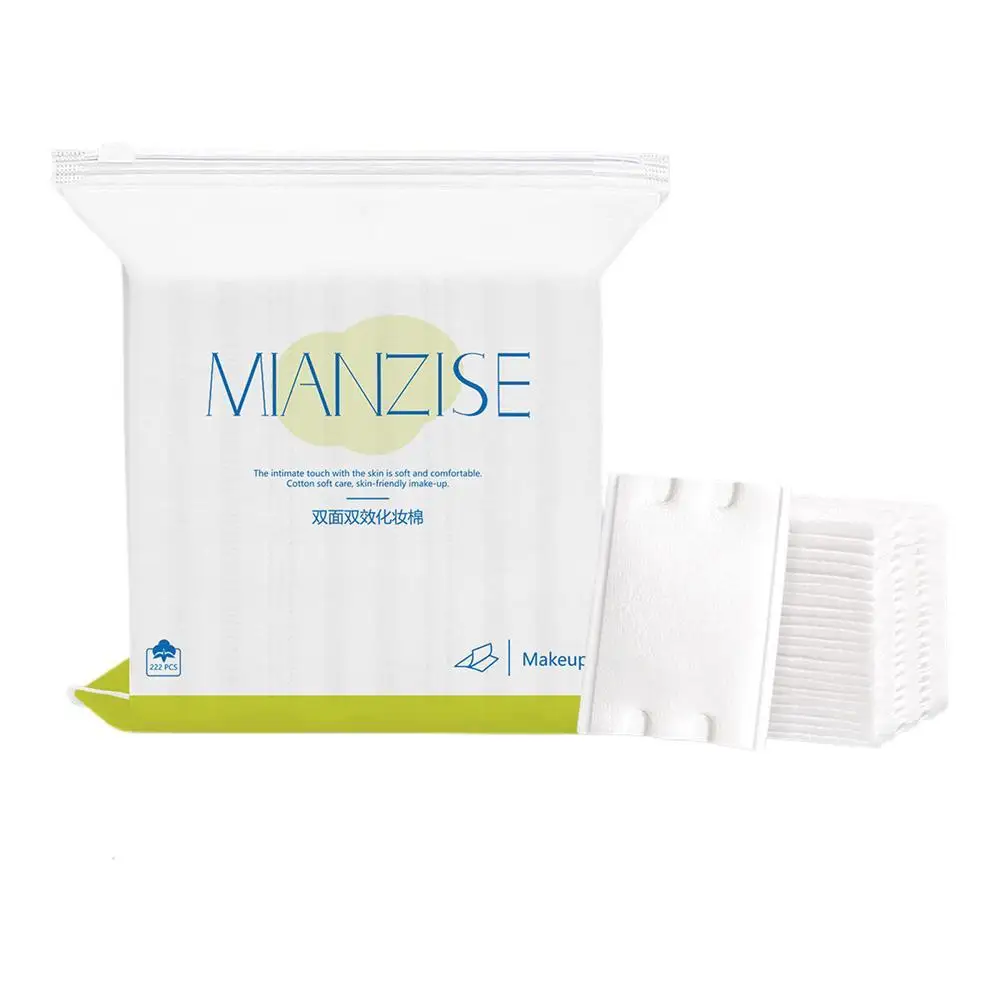

New 222pcs Double-sided White Rectangle Facial Cotton Pads for Make Up Comfortable Skin Cosmetic Makeup Tools