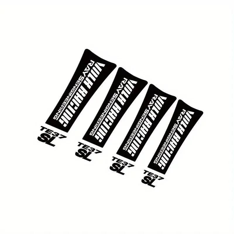 4PCS set of car stickers, suitable for Volk wheel hub strip replacement wheel sticker, can be used for 17-inch 18-inch car wheel
