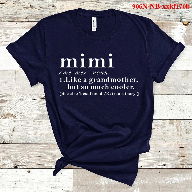 Mimi Like A Abuela Camiseta de manga corta para mujer, para Fans Camiseta de algodón, moda de verano