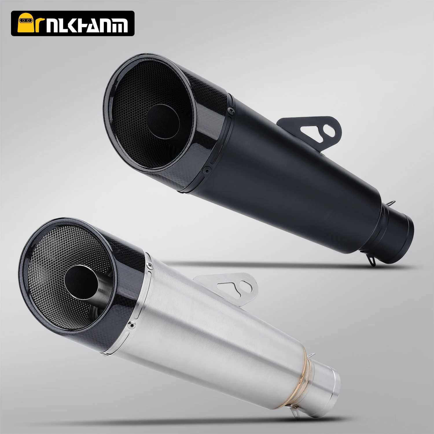 

universal 51mm Motorcycle exhaust system modification ZARD carbon fiber escape muffler for ZX4R R3 GSX250 RC390 Duke250