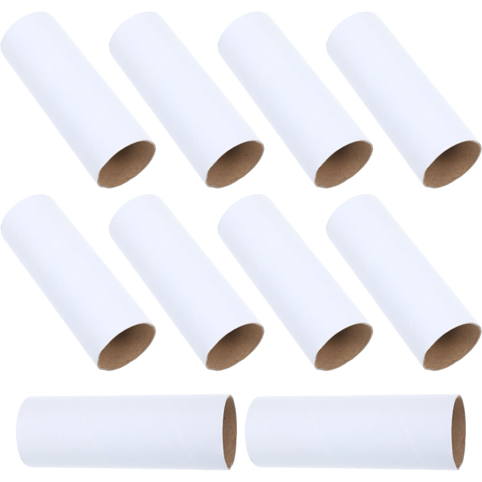 

10pcs Paper Tubes Craft Rolls White Empty Containers for DIY Projects Poster Mailing Shipping Painting Drawing