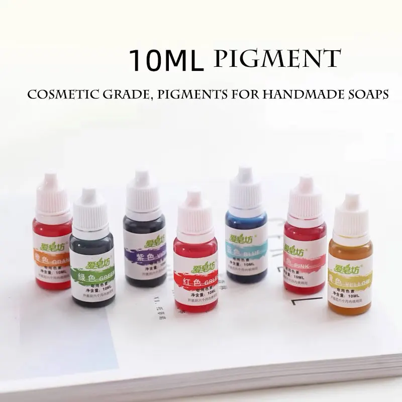 Handmade Soap Dye Pigments, Safe and Non-toxic Base Color Liquid Pigment, DIY Manual Soap Colorant Tool, 10ml