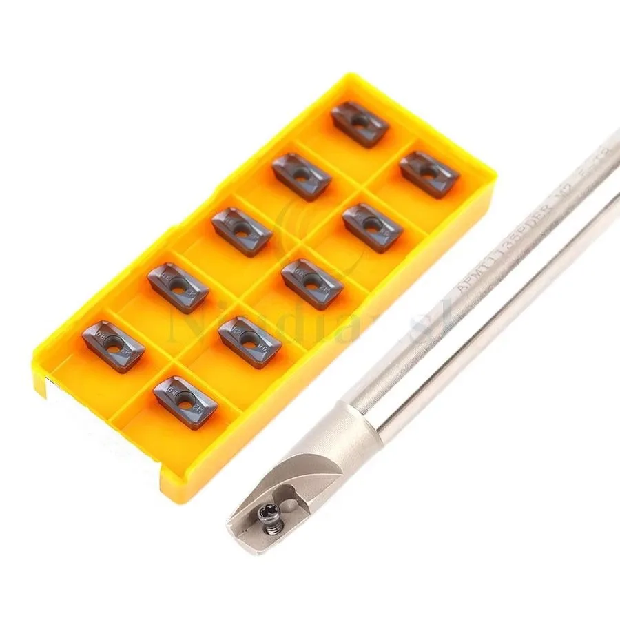 1 Máy Tính BAP300R Đặc Biệt Dao Phay Giá Đỡ Dành Cho Máy Công Cụ Xử Lý 10Mm-25Mm + 10 Chiếc APMT1135 CNC Carbide Lắp Máy Tiện Dụng Cụ