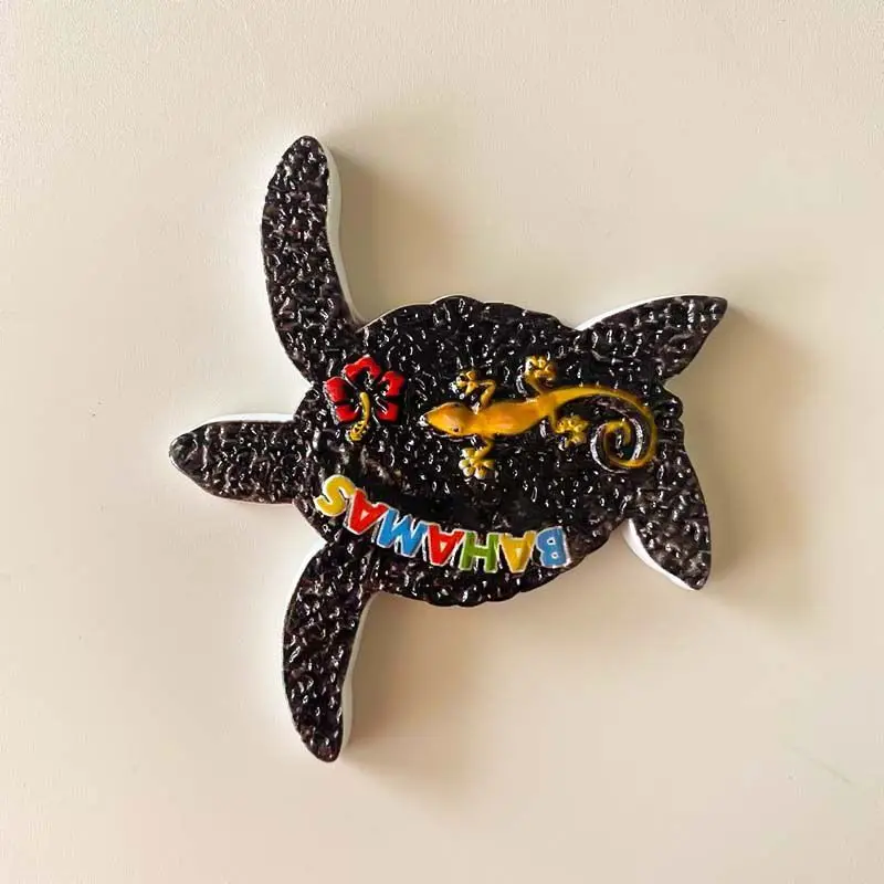 

Bahama Turtle Refrigerator Magnet Creative Travel Souvenir Personalized 3D Magnetic Sticker Unique Gift