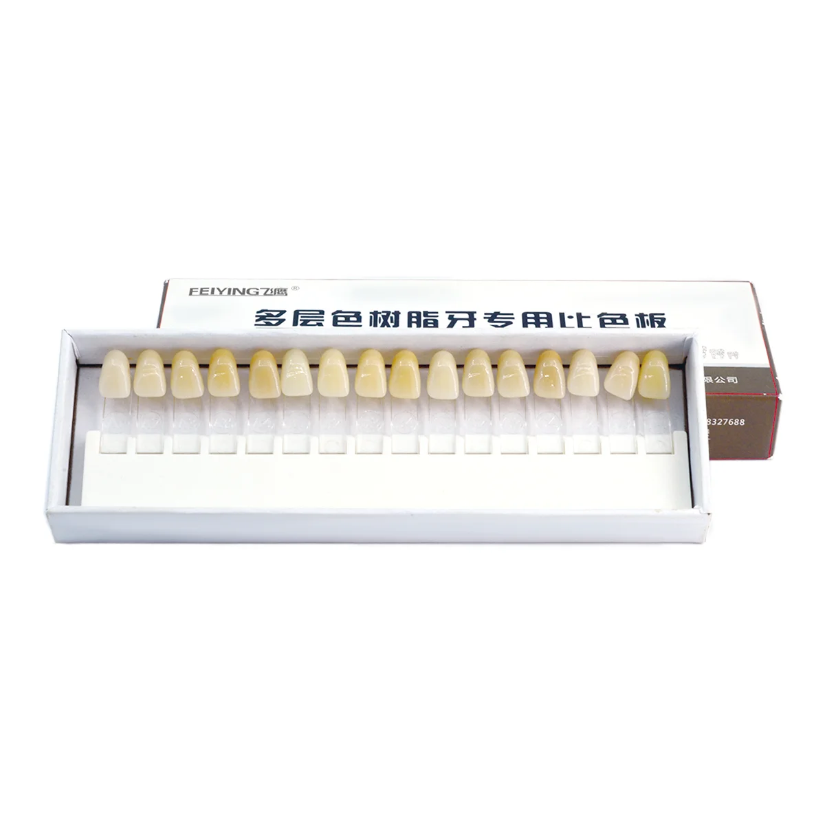 

Feiying Dental Teeth Shade Guide A-D 16 Colors Toothguide Colorimetric Plate