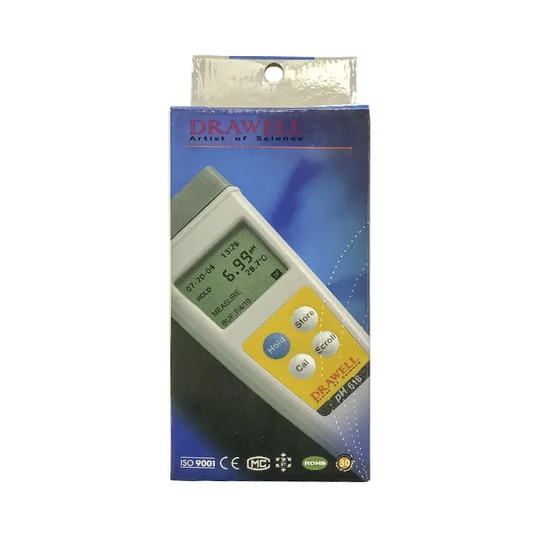 PH-630 Drawell 0~14 PH Meter Manufacturer Price Lab PH Meter Portable PH Meter