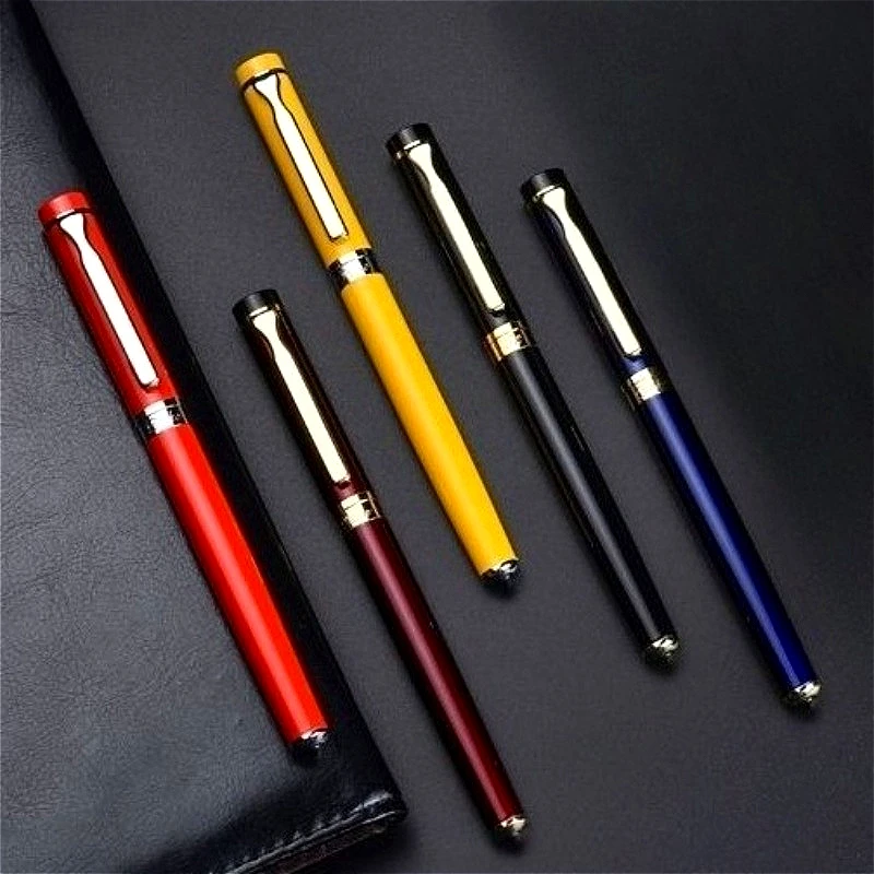 New-DUKE Ballpoint Pen Metal Business High-End Office Signature Stationery Black 0.7mm Gel Pen Kawaii Stationery School Supplies