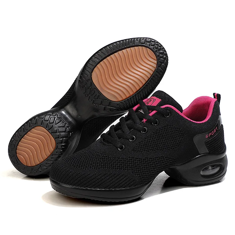 

Dance sneakers for woman jazz shoes mesh Modern Outsole Dance Sneakers Breathable Lightweight Dancing fitness shoes for women