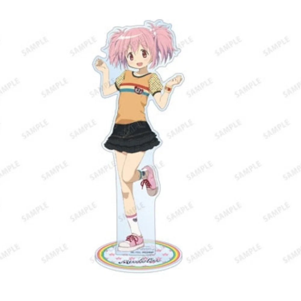 Puella Magi Madoka Magica Anime Acrylic Stand Homura Akemi Mami Tomoe HD Printing Otaku Desk Decoration Keychain