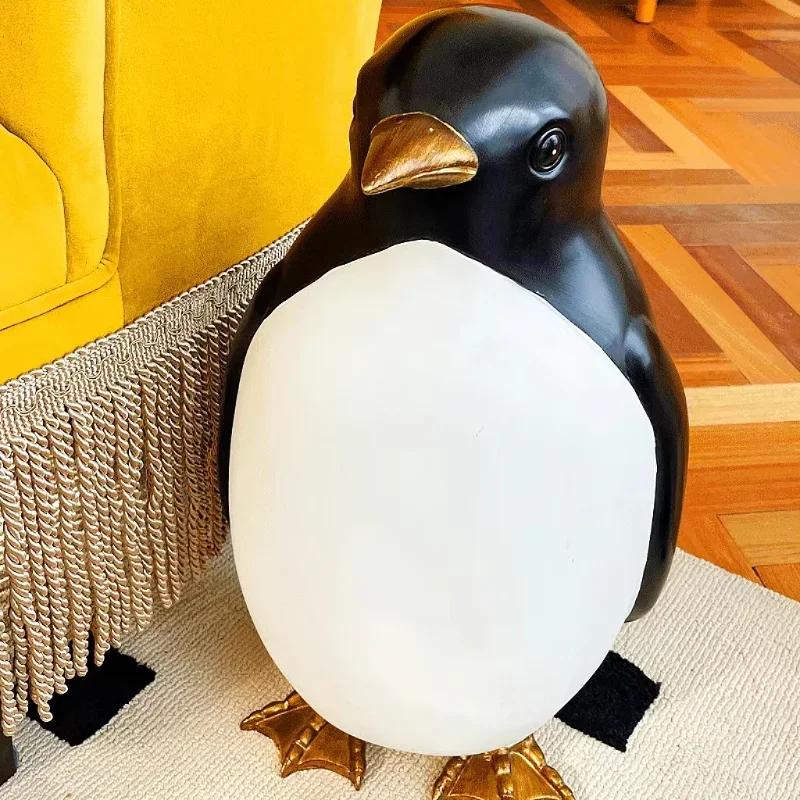 

Antarctic Simulated Penguin Floor-standing Large Storage Ornaments, Nordic Real Cute Pet, Living Room, Bedroom, Home Ornaments