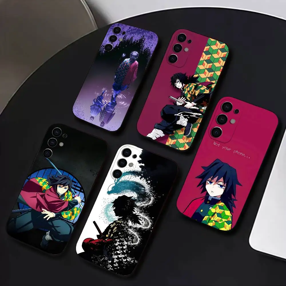 

G-Giyu anime T-Tomioka Phone Case For Samsung S25,S24,S21,S22,S23,S30,Ultra,S20,Plus,Soft Silicone Black Cover