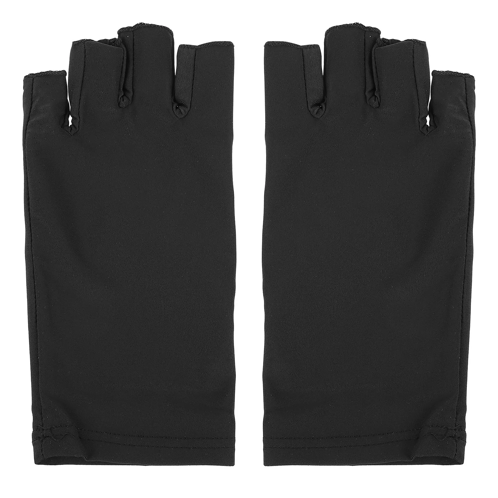 

1 пара защитных перчаток без пальцев для маникюра от УФ-излучения, для сушки гель-лака, для защиты от солнца на улице