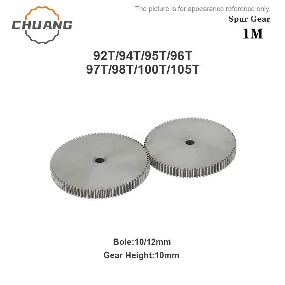 1 متر سبير جير 92T/94T/95T/96T/97T/98T/100T/105 الأسنان SC45 #   مادة الكربون الصلب ملحقات نقل التروس الأسطوانية 1 م