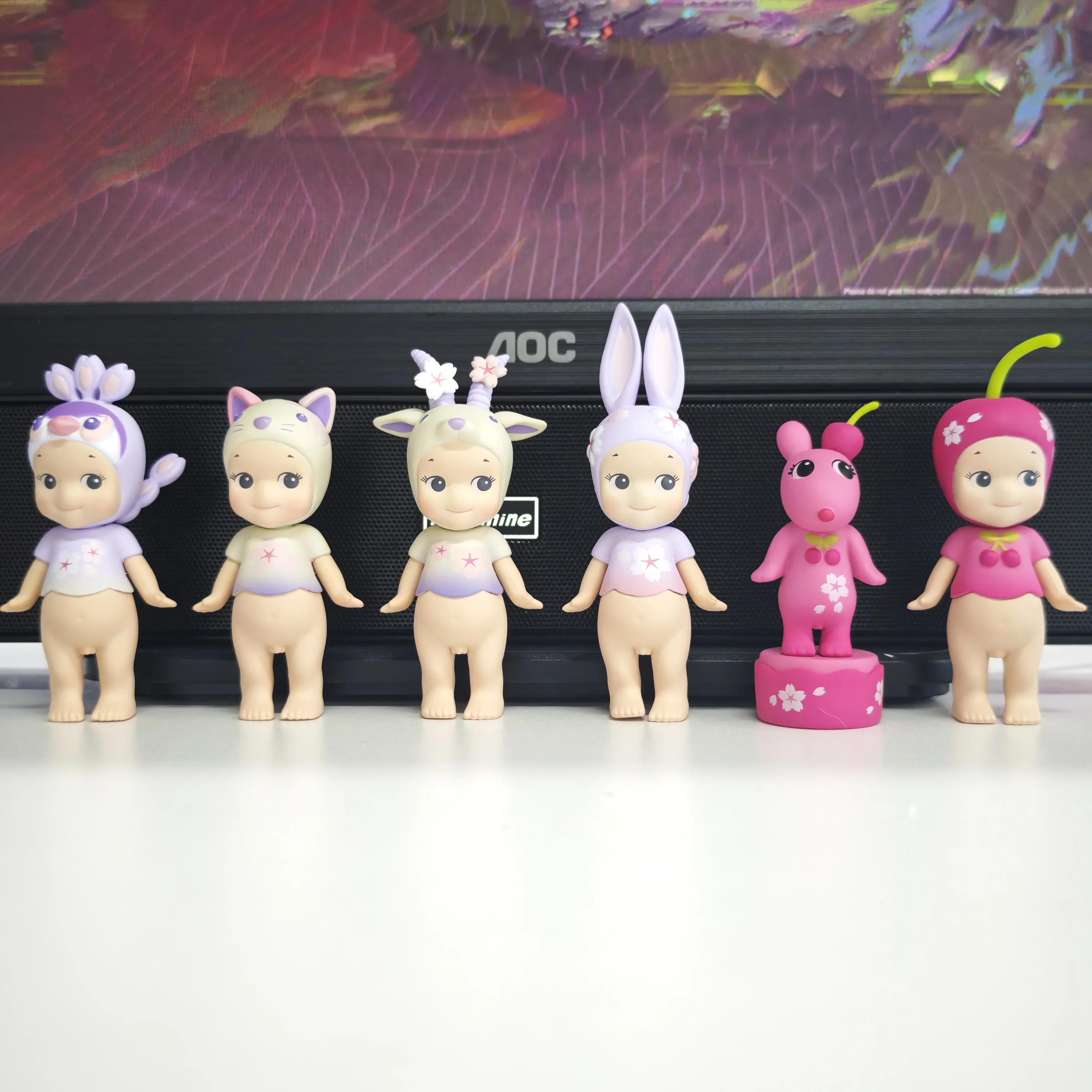 

Sonny Angel Blind Box Toys Cherry Blossom Series Purple Anime Mini Action Figure Model Doll Ornament Birthday Christmas Gifts