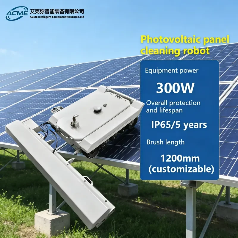 Solar Photovoltaic Cleaning High Capacity PV Panel Cleaning Machine for Industrial Solar Farm OEM
