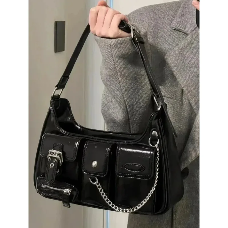 

Richme Punk Bolso Mujer Fashion Trend New Design Chains Crossbody Shoulder Bags Harajuku Y2k PU Individuality Ladies Bags