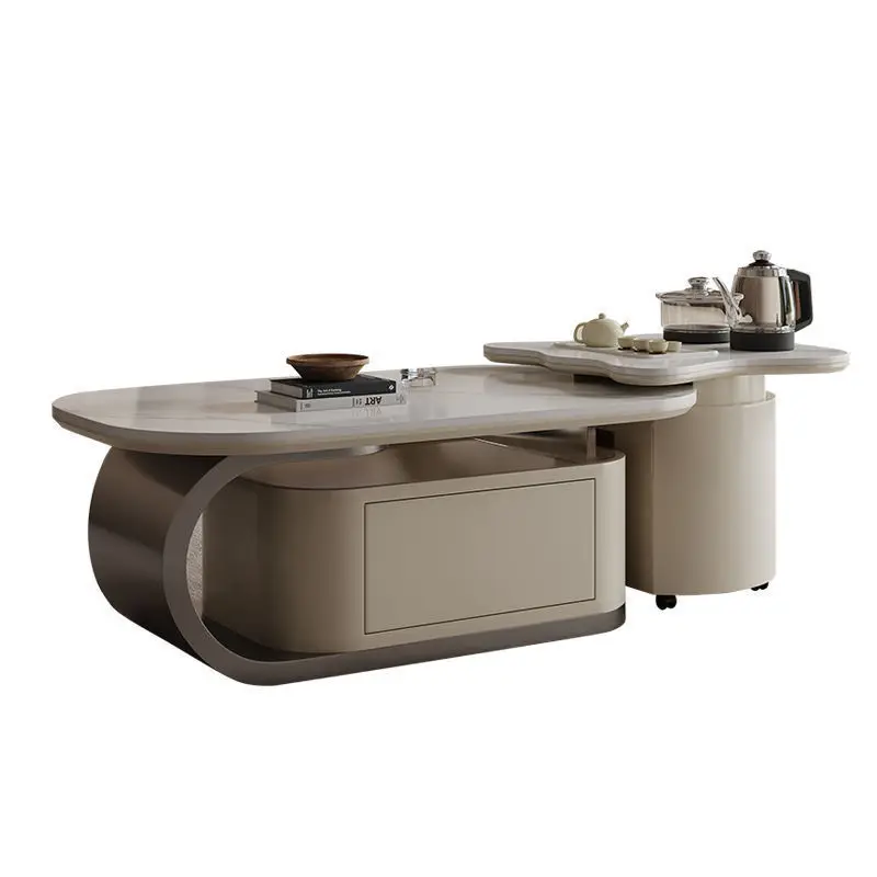 

Living room household small apartment, high-end light luxury, modern coffee table