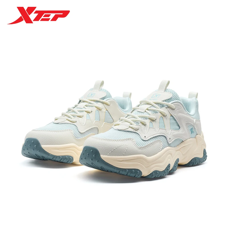 Xtep Youmu Women\'s Casual Shoes 2025 Summer Lightweight Breathable Thick-soled All-matched Retro Leisure Shoes 875218320009