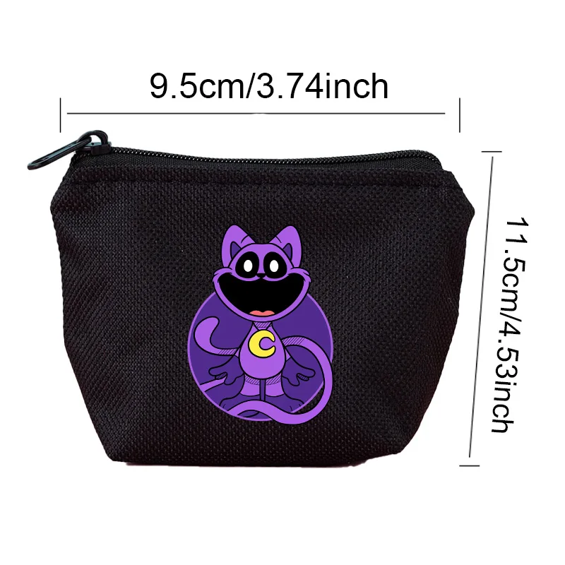 Smilings Critters Coin Purse Horror Game Mini Bags Zipper Wallet Square Key Card Pack Storage Pocket Birthday Gifts - view 2