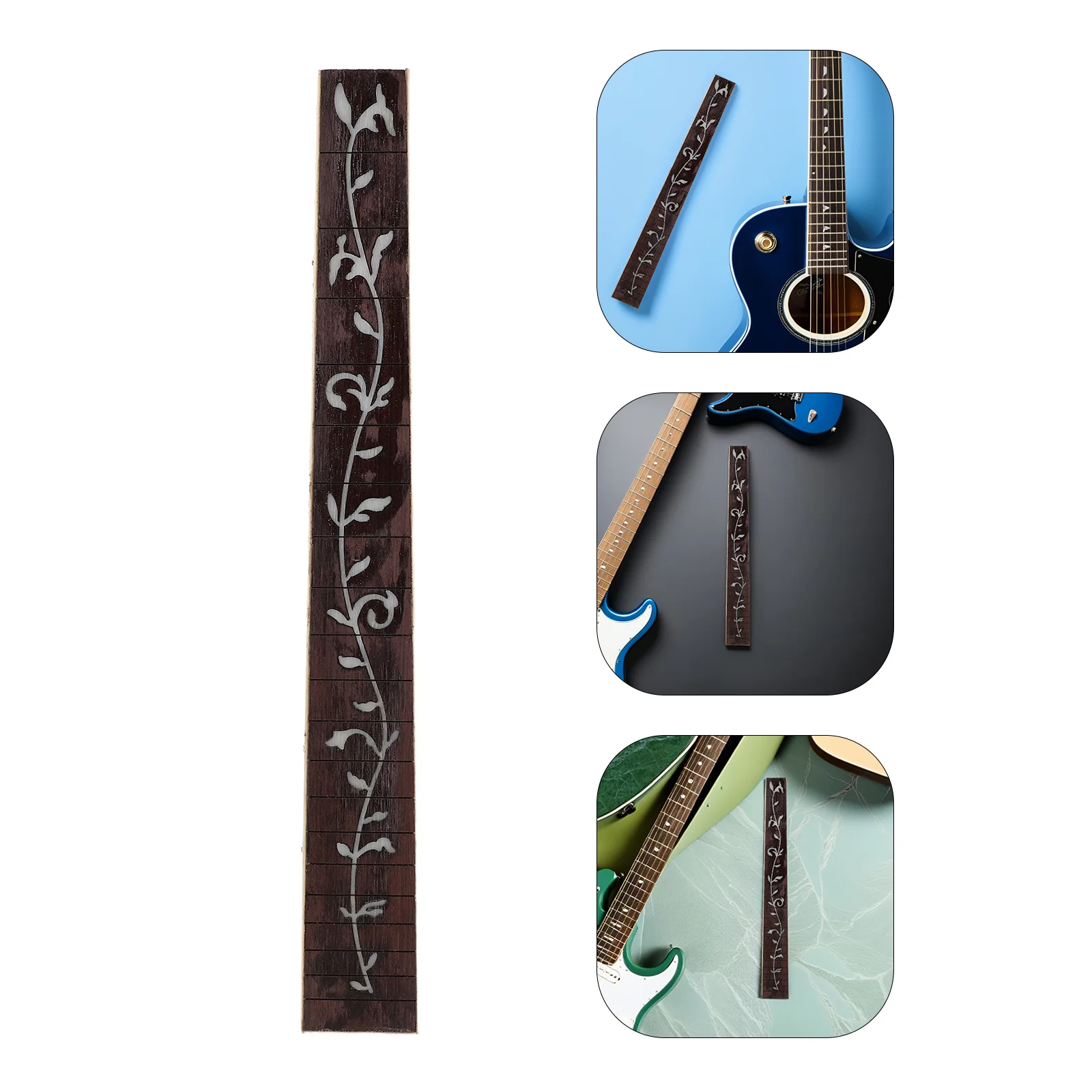 

Wood Acoustic Guitar Fretboard Replacement Large 41 Inch 20 Frets Neck for Professional Performance Studio Recording Folk Guitar