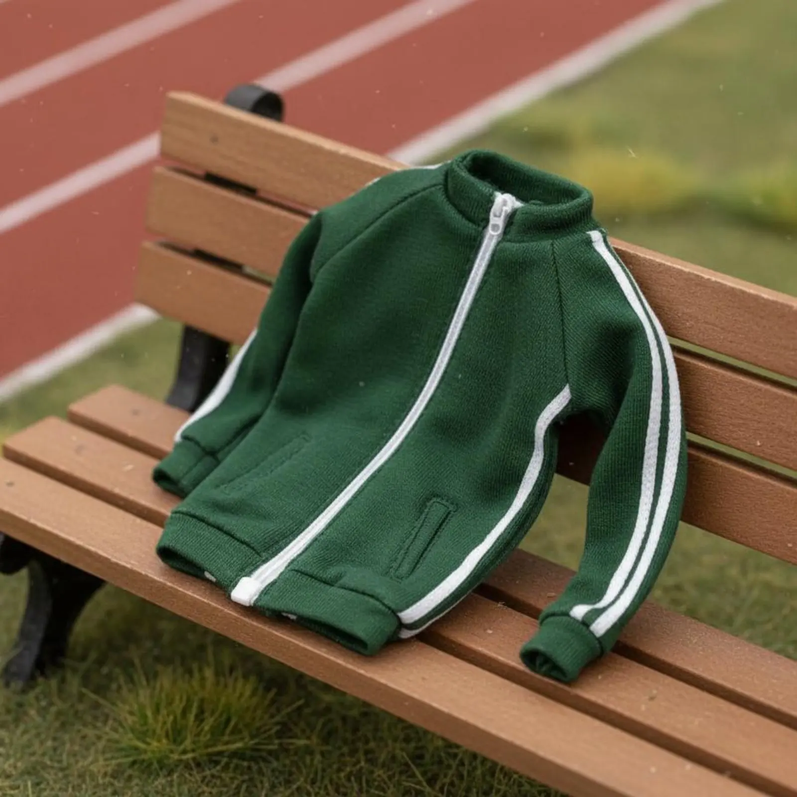 

1/6 Scale Sports Jacket High Intricacy 1/6 Scale Track Top Female Figure Jacket Meticulous Workmanship Collectible Accessory