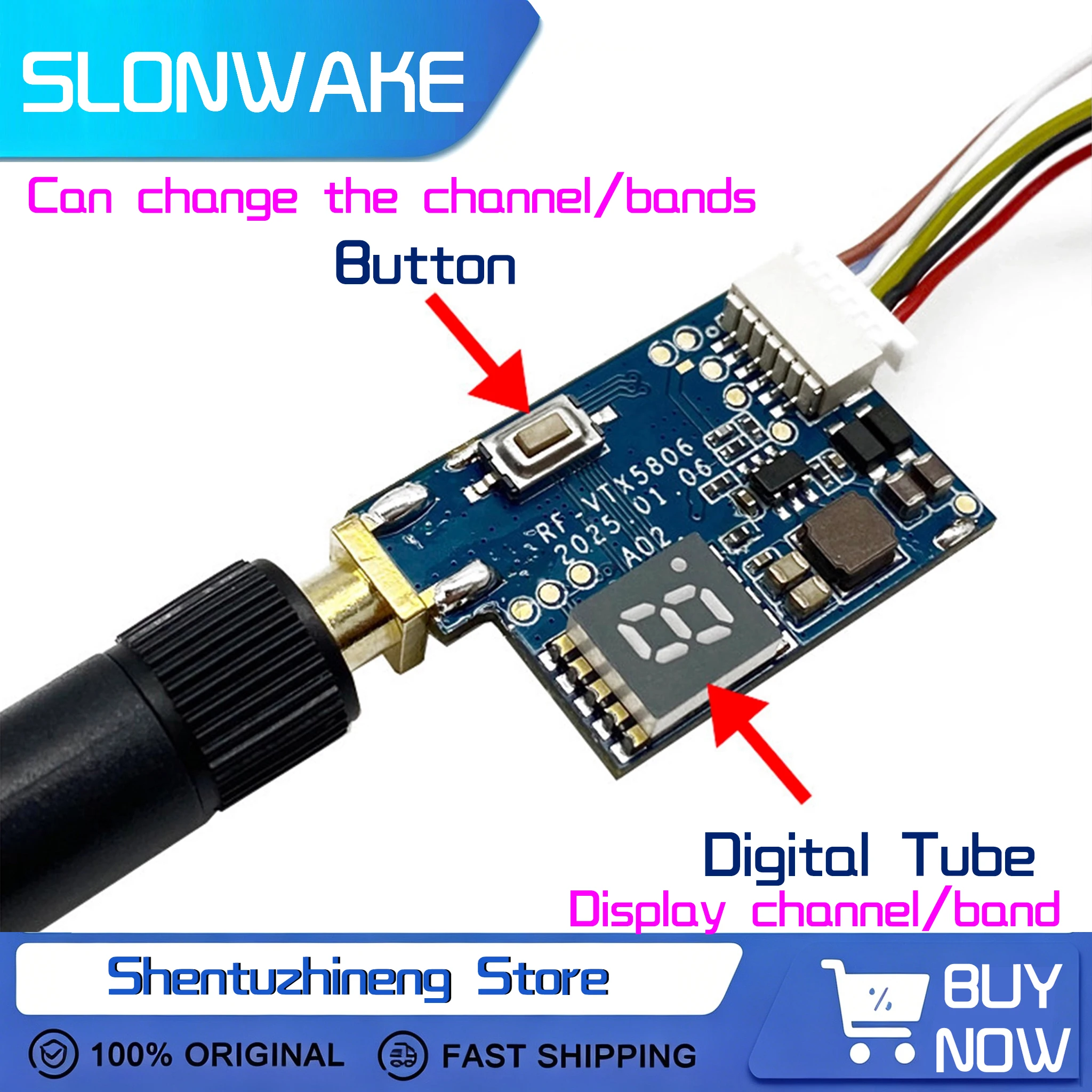 SLONWAKE Yeni 5.8G 48CH 600mw  - Drone Racing Camera incelemesi ve fiyatı