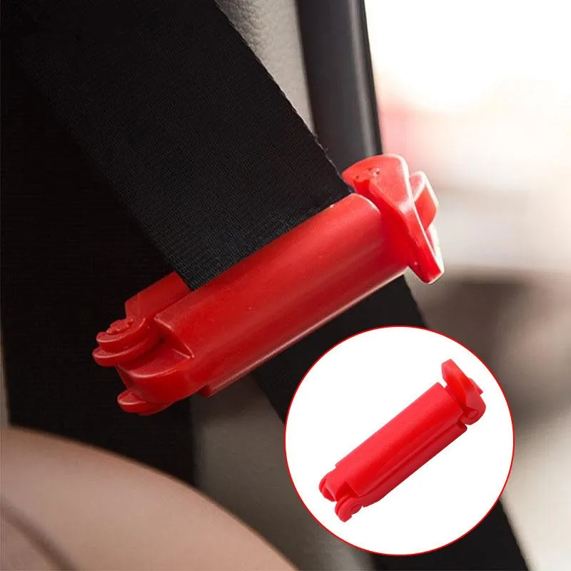 1 PC Baby Kid Car Seat Safety Belt Plastic Clip Buckle Toddler Safe Strap Fixed Lock Baby safety car seat belt clip PLASTIC RED