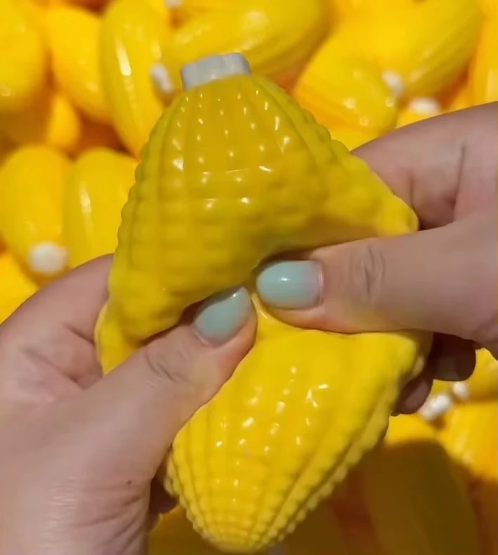 Handgefertigter Knuspriger Pfirsich-Mango-Orangen-Pudding Stressball, Knautschspielzeug, Knuspriges und Weiches Lebensmittelspielzeug, ASMR Sensorisches Stressabbau-Spielzeug – Detail 37