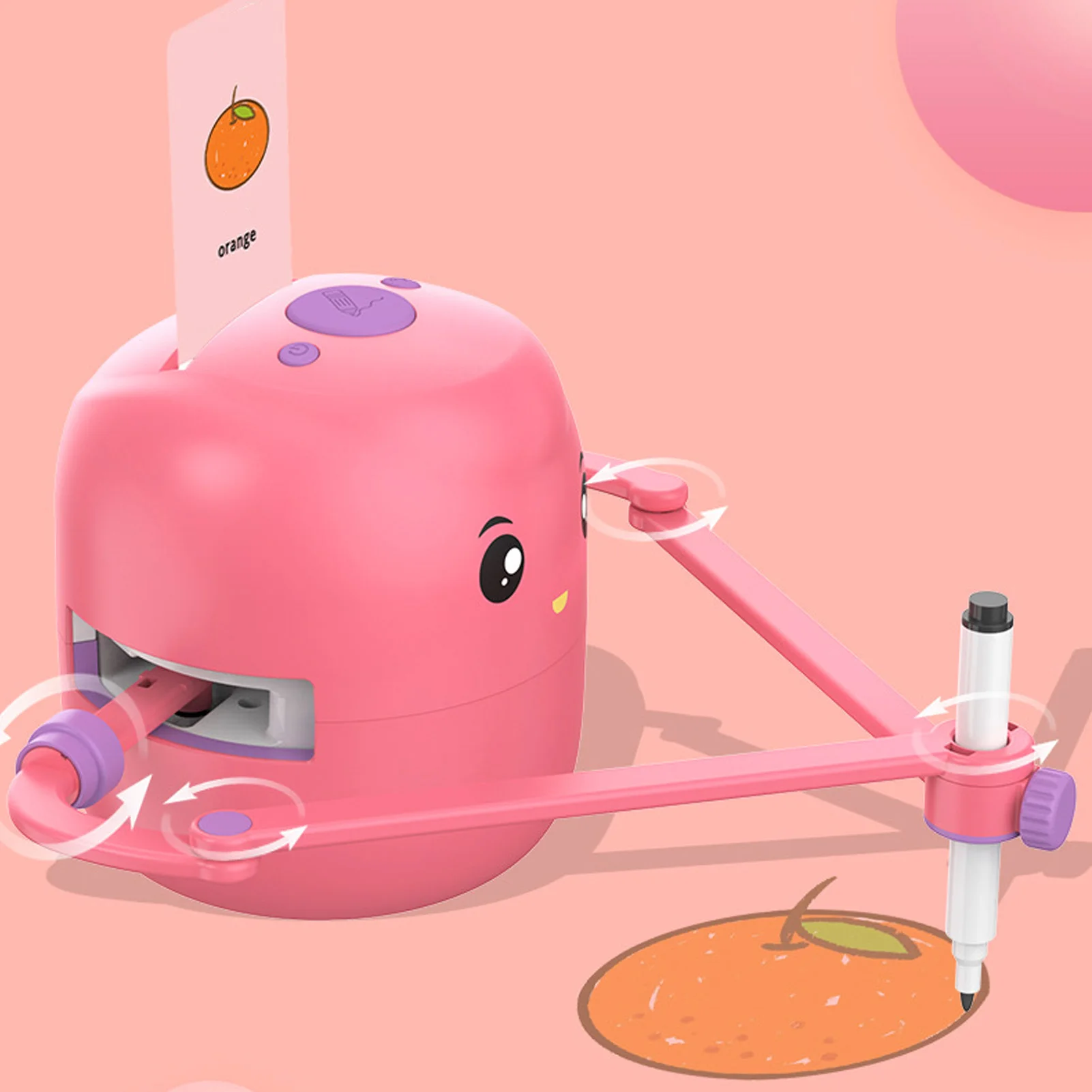 Robot Drawing Machine Painting Robot Interactive 2400mAh Art Enlightenment Early Educational for Children