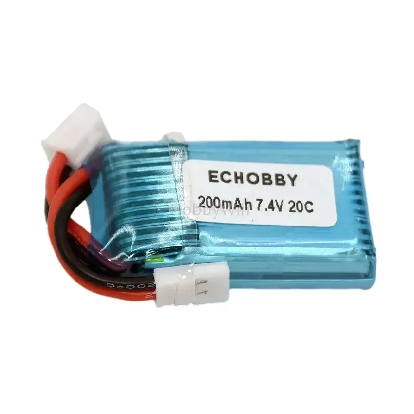 7.4V 2S 200mAh 20C LiPO Battery MX2.0-2P reverse plug for Mini Size RC Quadcopter Drone Helicopter Model  Airplane