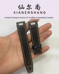 Xianershang-金属製クイックリリースインターフェース時計バンド、男性用カスタムウォッチアクセサリー、牛革ストラップ、時計アクセサリー、20mm × 18mm、I-W-C