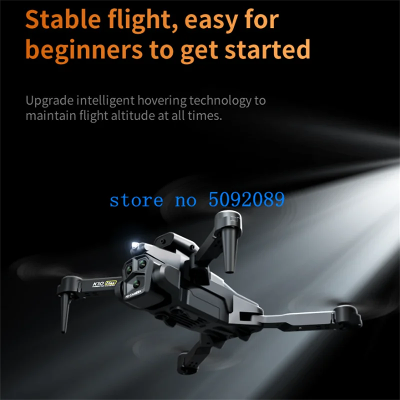 4K HD tres cámaras WIFI inteligente FPV RC Drone evita obstáculos posicionamiento de flujo óptico sin cabeza Control remoto Quadcopter Drone