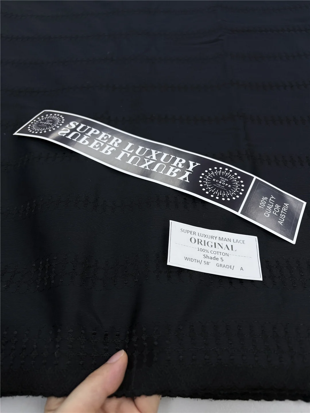 أربطة قطن 100% في سويسرا أقمشة أربطة نيجيرية عالية الجودة قماش ستان فرنسي أفريقي للرجال ملابس مادة-XX