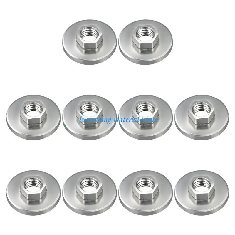 Y5GD 10pcs High Strength Alloy Grinder Flanges For 100mm Angled Grinders Rustproof Multiple Size Universal With Nut Design