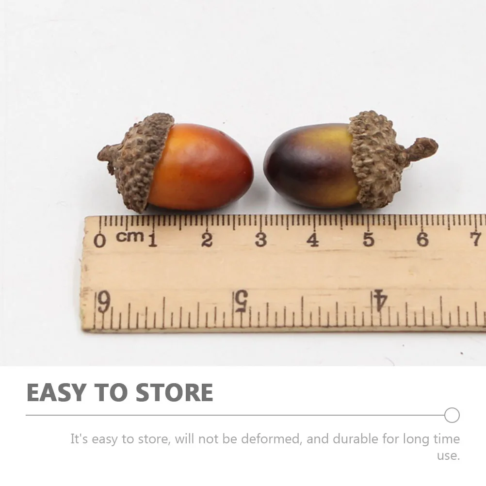 

30Pcs Simulated Acorns Xmas Pendants Home Decor Photography Props DIY Crafts Supplies Simulation Acorn Acorn Ornaments
