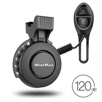 Bicycle Electric Bell USB Rechargeable MTB Scooter Road Bike Handlebar Horn 4 Modes Sound Alarm Ring Bell Cycling Accessories