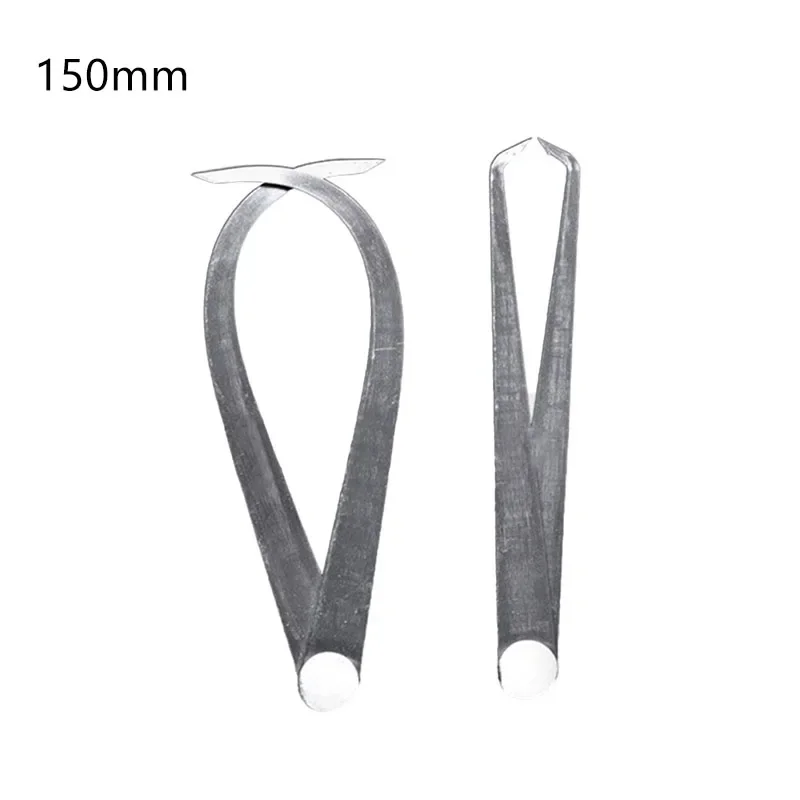 Inside Outside Stainless Steel Calipers Pair with Firm Friction Joint for Measuring Thickness and Diameter of Various Objects