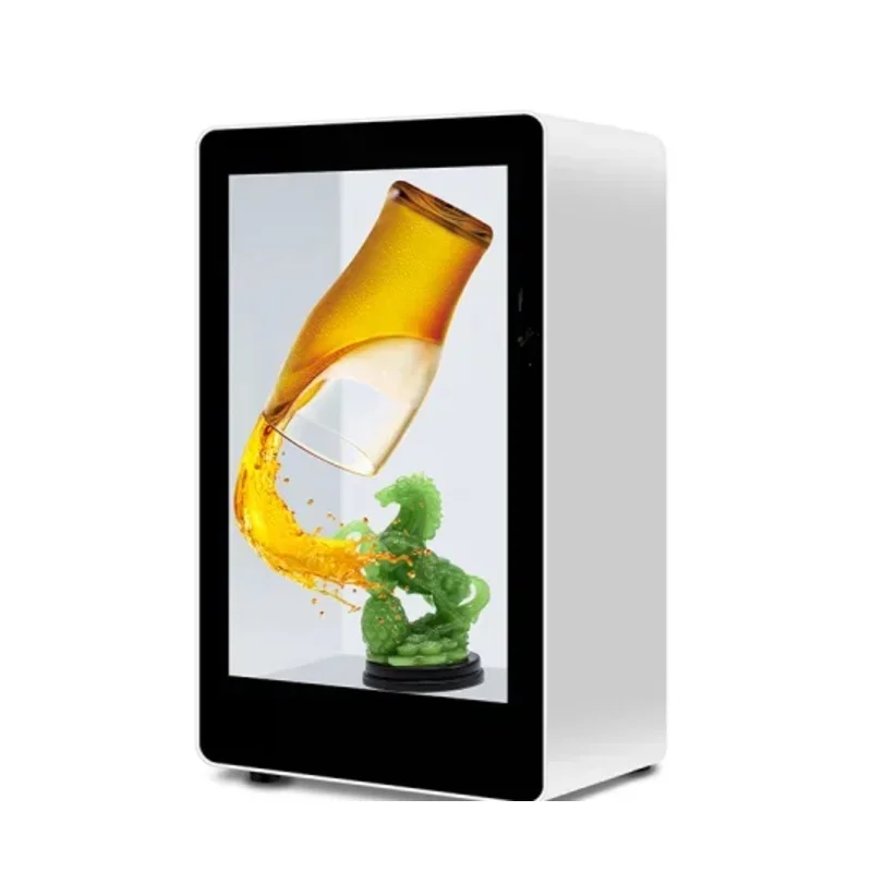 10.1 Inch 3D Advertising Transparent LCD Display Box With Screen