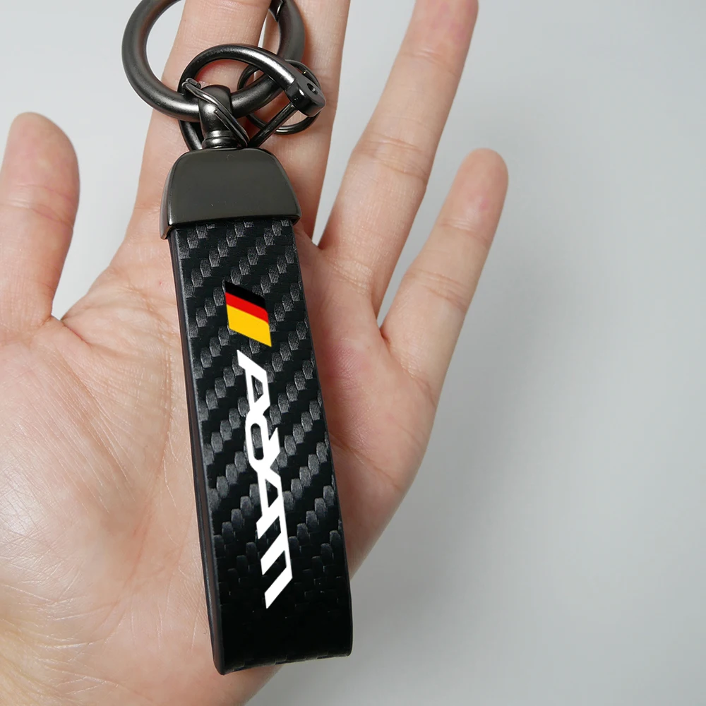 Car Keychain Carbon Fiber Grain Keyring Motorcycle Keychain for Opel Corsa Insignia Adam Grandland Crossland X Meriva OPC Tigra